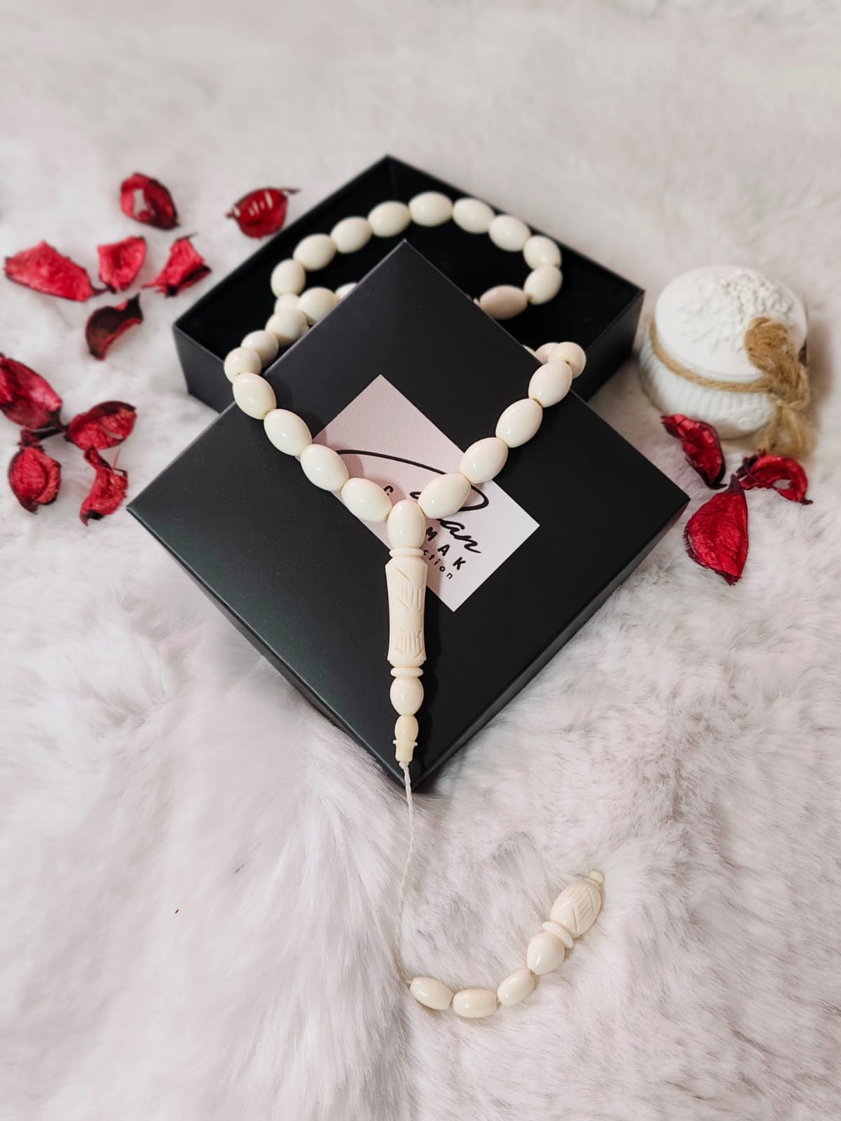 Kapsül Kesim İri Boy Deve Kemiği Tesbih